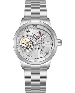Heritor August Semi-Skeleton Watch - Metallic