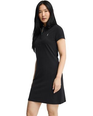 POLO CLUB Short Sleeve Neck Dress Dress2 - Black
