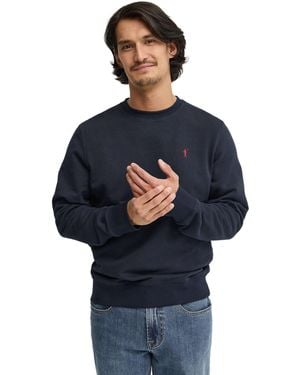 POLO CLUB Crew Neck Relaxed Fit Sweatshirt Sweatshirt27 - Blue