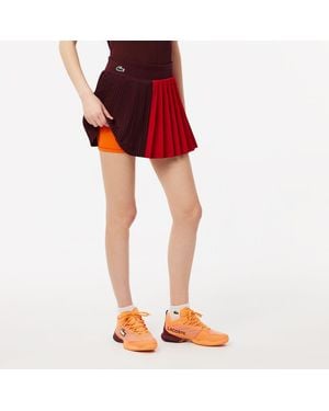 Lacoste Ultra Dry Tennis Skirt With Liner - Red