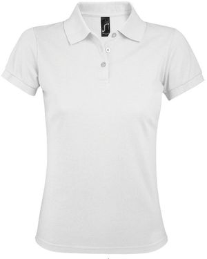 Sol's Ladies Prime Pique Polo Shirt - White