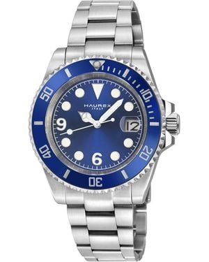 Haurex Italy 4A512Ubb Barracuda Automatic Watch - Grey