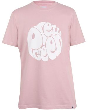 Pretty Green Regular Fit Crew Neck T-Shirt - Pink