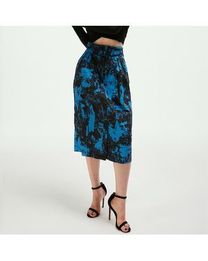 S&J Weekends Rechte Rok - Blauw