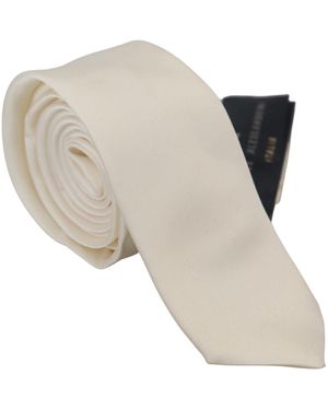 Daniele Alessandrini Zijden Stropdas - Naturel