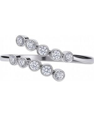 Diamonfire 6119411082160 Ladies Ring Sterling - Metallic