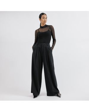 Albaray Tailored 2 Pleat Trouser - Black