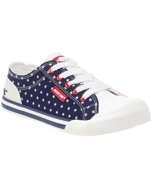 Rocket Dog Ladies Jazzin Spangle Trainers - Blue