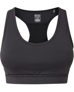 Mountain Warehouse Motion Mesh Sportbeha (Jet) - Zwart