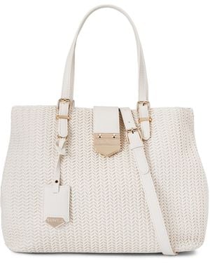 Carvela Kurt Geiger Maria Midi Weave Bag - White