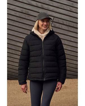 Mountain Warehouse 'Light Cloud Cosi' Padded Jacket With Zipped Pockets Water Resistant Coat - Black