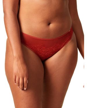 Gossard Glossies Lace Brief - Red