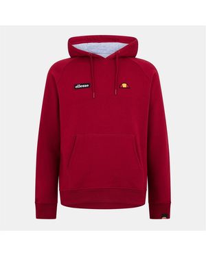 Ellesse Hooded Neck Raglan Sleeve Sweatshirt - Red