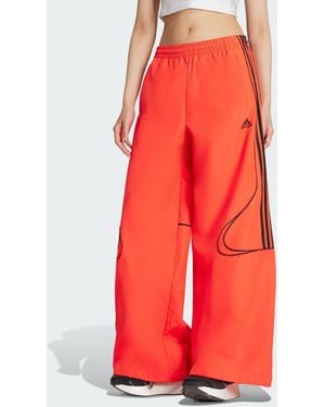 adidas Originals Teamgeist Adicolor Oversized Woven Track Pant - Red