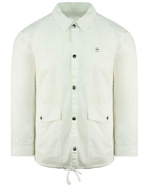 Vans Off The Wall Long Sleeve Collared Jacket Va2Rl2Wht - White