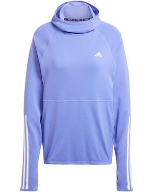 adidas Originals Own The Run 3-Stripes Hoodie - Blue