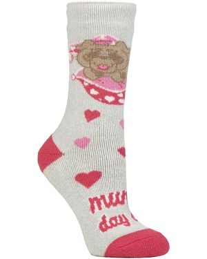Heat Holders Ladies Cosy Novelty Socks - White