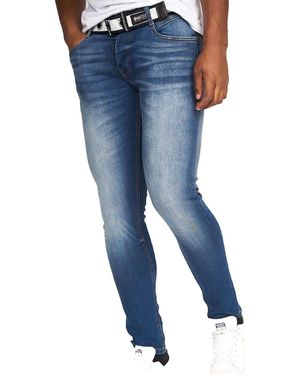 Crosshatch Barbeck Slim Fit Jeans - Blue