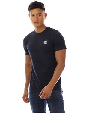 Aquascutum Regular Fit Crew Neck Short Sleeve T-Shirt - Blue