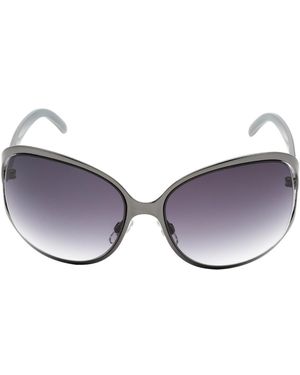 Calvin Klein Oval Lensed Sunglasses - Black