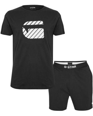 G-Star G Vine Crew Neck Short Sleeve T-Shirt Set - Black