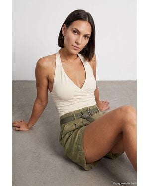 Dilvin Nylon Elastane Blouse - Multicolour
