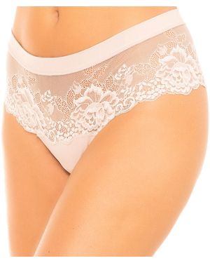 Janira Greta Brazilian Style Shorty Knickers Thong Effect 1031472 - Natural