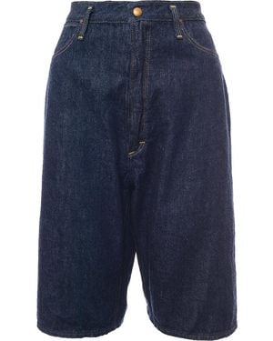 Orslow High Waist Denim Short - Blue