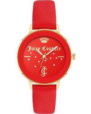 Juicy Couture Jc1264Gprd Ladies Watch - Red