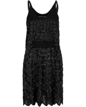 Balenciaga Bead Embellished Dress - Black