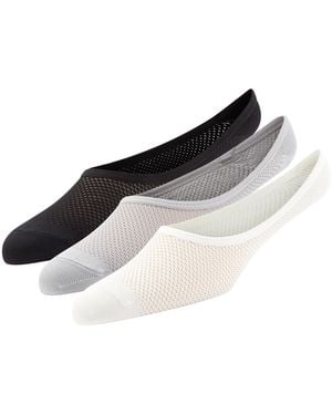 Superga Ladies No Show Socks (Pack Of 3) - Black