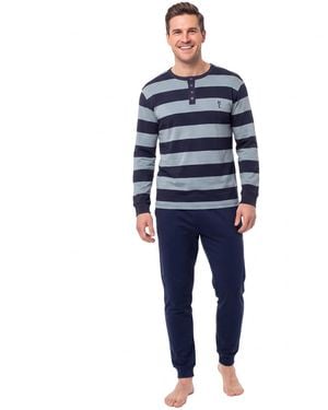 Kisses&Love Cotton Long Sleeve Pyjamas Klp4 - Blue