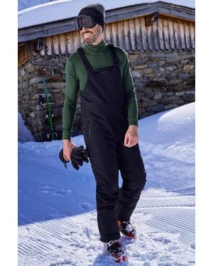 Mountain Warehouse 'Eris' Waterproof Bib Front Ski Trousers Elastic Braces Casual Winter Trouser - Blue