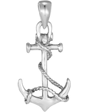SEOL + GOLD Sterling Anchor Pendant - Metallic