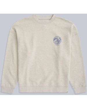 Mountain Warehouse 'Dakota' Cromer Regional Sweatshirt Casual Comfy Pullover Cotton - White