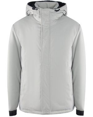 Ice Iceberg Plain Hooded Jacket - Grey