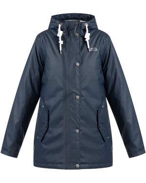 Icebound Gewatteerd Regenjack Stadsregen Marine - Blauw