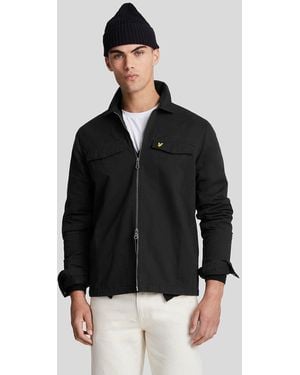 Lyle & Scott Cotton Overshirt - Black