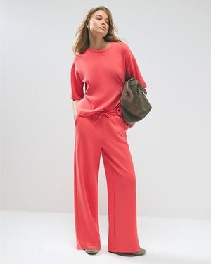 River Island Joggers Premium Drawstring Wide Leg - Red