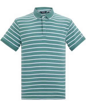 Regatta Tiver Striped Polo Shirt (Arctic/ - Blue