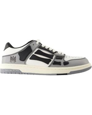 Amiri Varsity Skel Top Low Trainers - Black