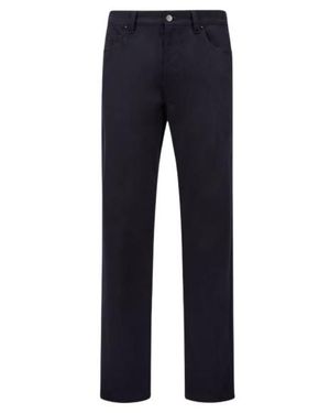 Moncler Cotton Blend Clothing Trousers - Blue