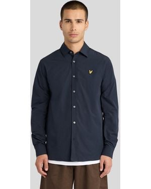 Lyle & Scott Windowpane Shirt - Blue