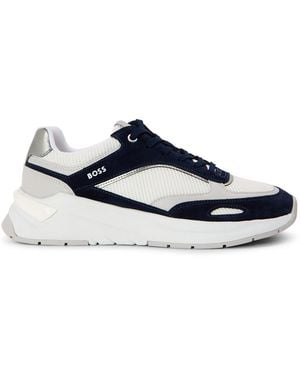 BOSS Skylar Low Top Trainers - Blue