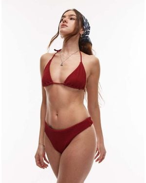 TOPSHOP Palma Brazilian Bikini Bottoms - Red