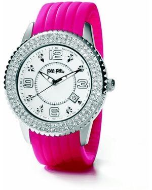 Folli Follie Ladies Watch Quartz Stainless Steel - Pink