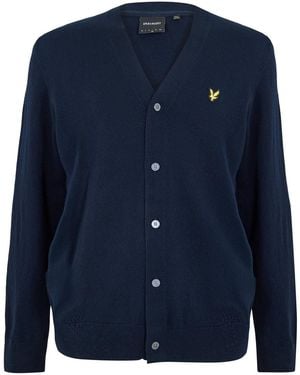Lyle & Scott And V-Neck Long Sleeve Jumper - Blue
