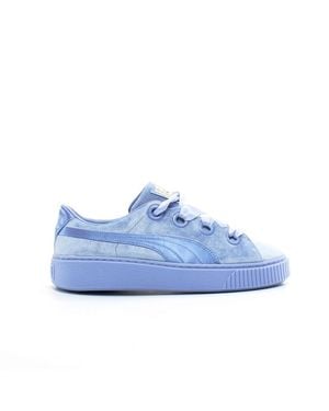 PUMA Platform Kiss Trainers Leather - Blue