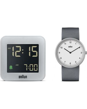 Braun Bn231Gyg-Bc08G-Set Classic Watch And Clock Gift Set - Black