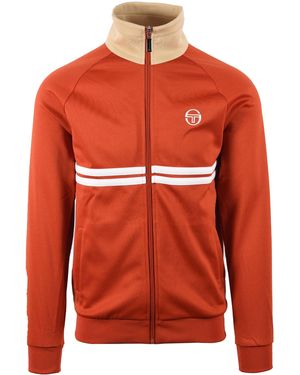 Sergio Tacchini Dallas Track Top Rooibos Tea/Desert/Gardenia - Orange